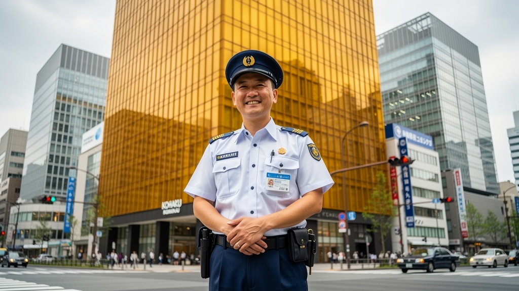 琥珀セキュリティの警備員
